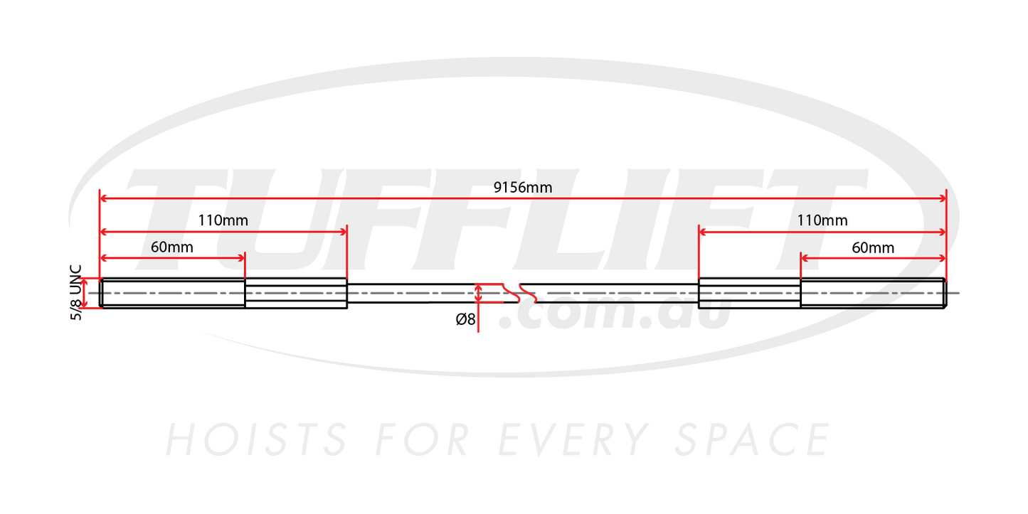2 Post Hoist Cable 9156mm(with watermark)