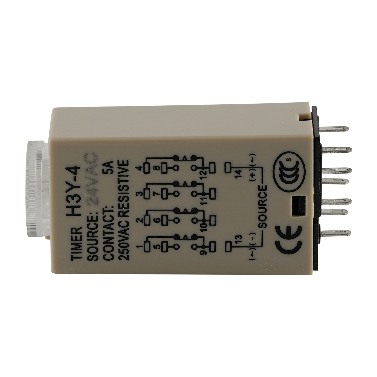 Timer Relay - 24VAC H3Y-4 on the side