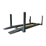 Grey four-post hoist with drive on ramps - 4 Post Wheel Alignment Hoist - 8.0 Ton | TLD8.0WH