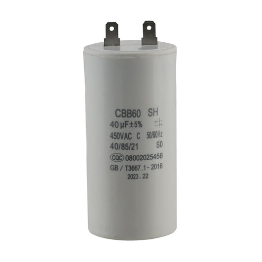 Front on photo of a Capacitor Run - 40uF 450VAC