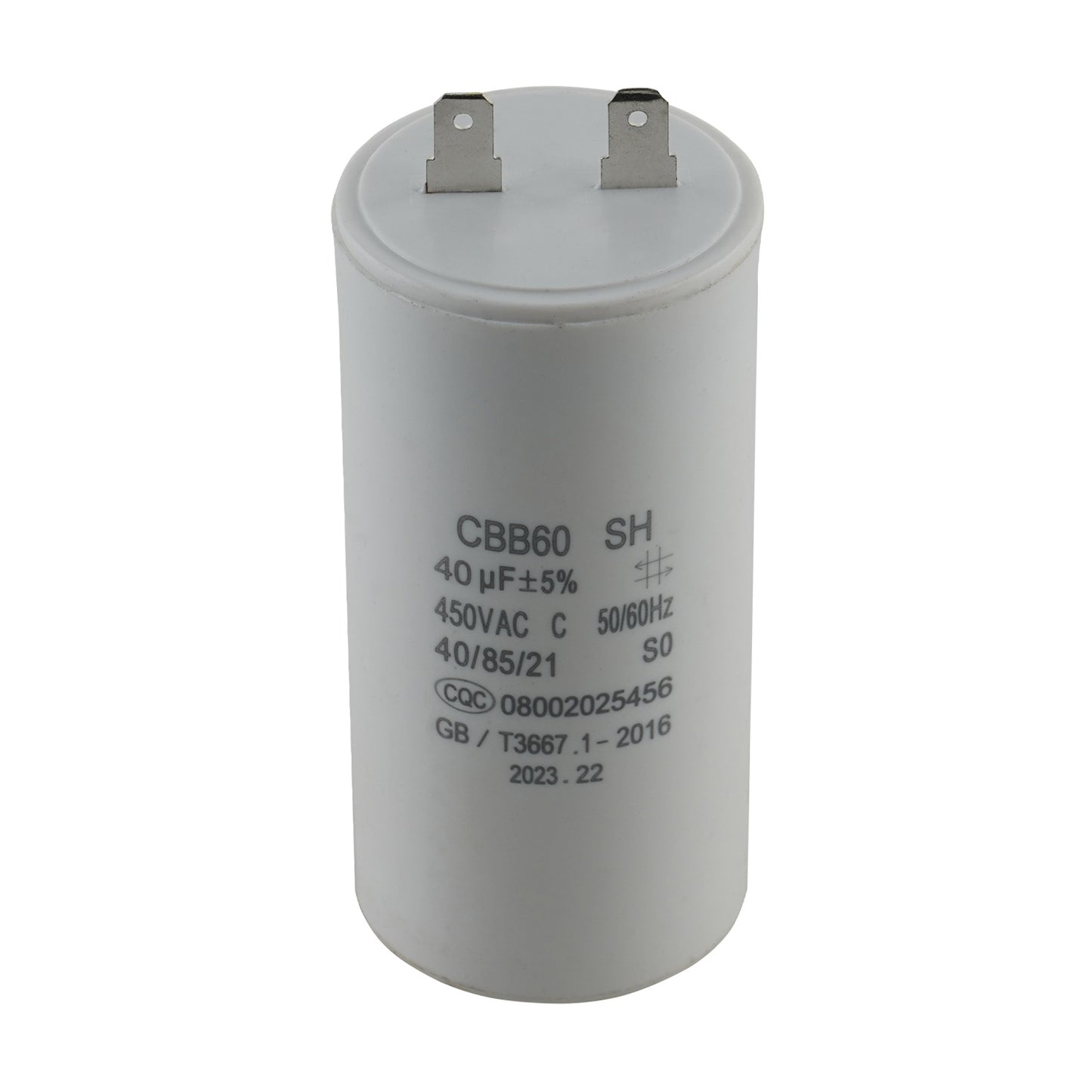 top view of a Capacitor Run - 40uF 450VAC