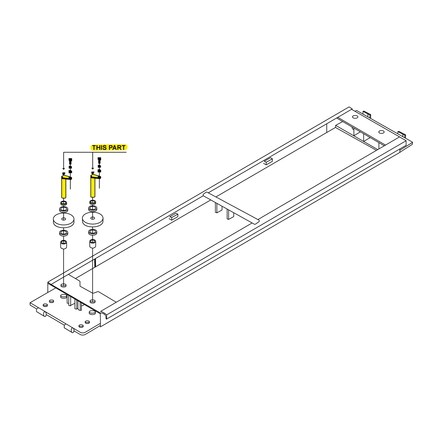 4 Post Cable Pin For TL4.0PH location drawing