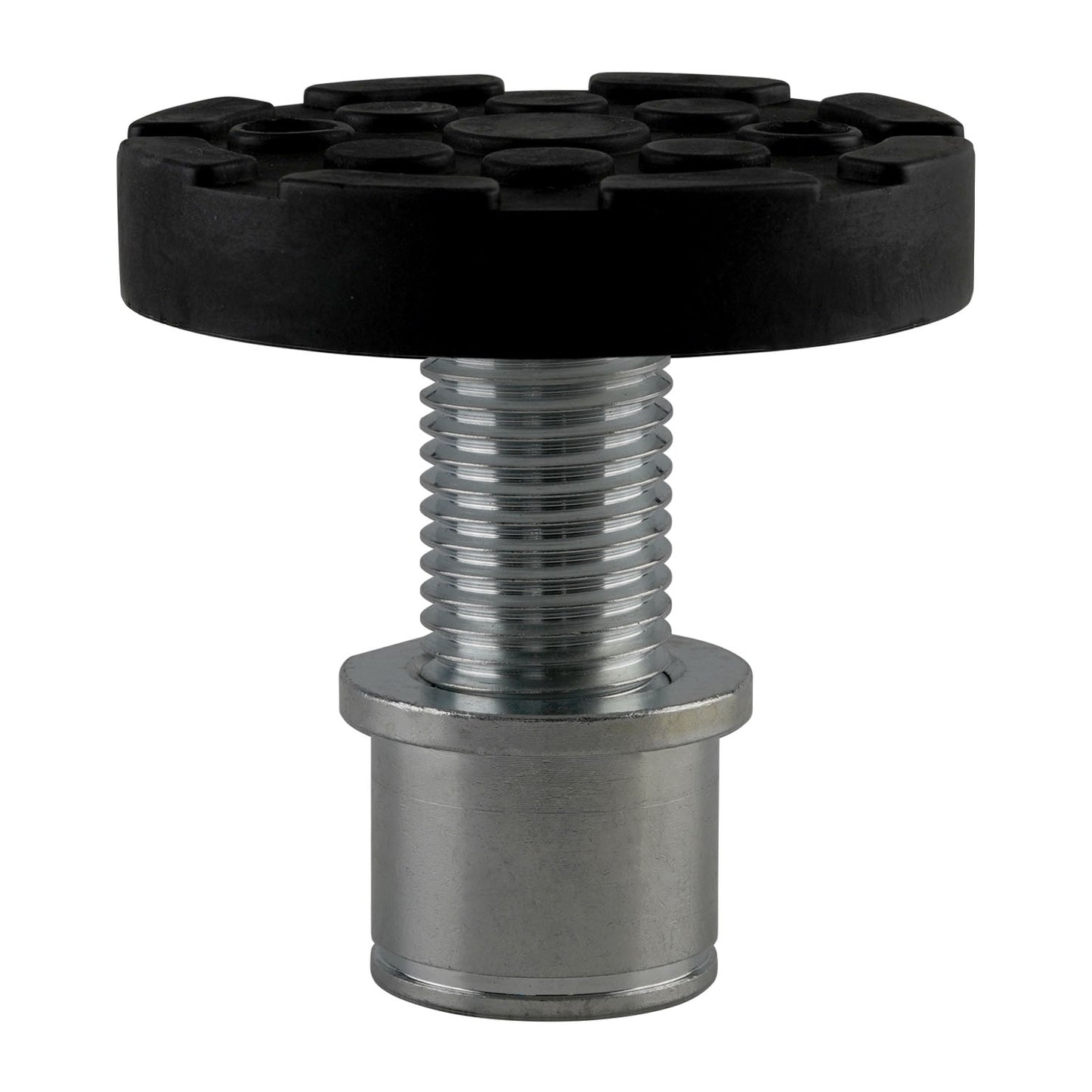 TLD4.0BP drop in screw pad standing upright with a black rubber pad and visible grooves.