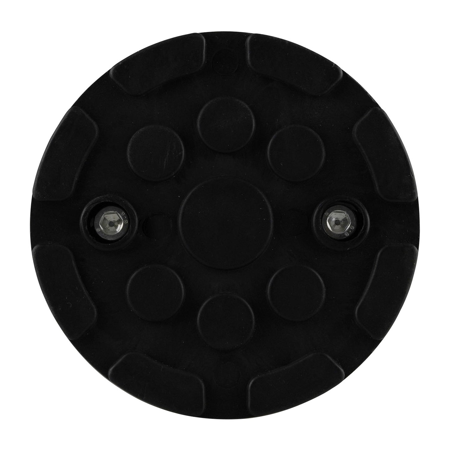 Black rubber pad top of the screw pad for the TLD4.0BP 2 post hoist.