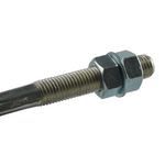 Close-up of a 4 post hoist cable featuring an M27 thread and measuring 4138mm in length, designed for workshop hoists. This durable cable is essential for supporting vehicle lifts