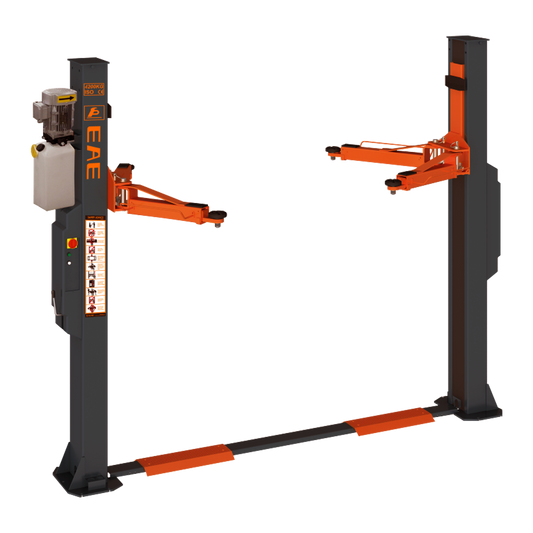 2 Post Car Hoist | Electric Lock Release - 4.2 Ton Base Plate