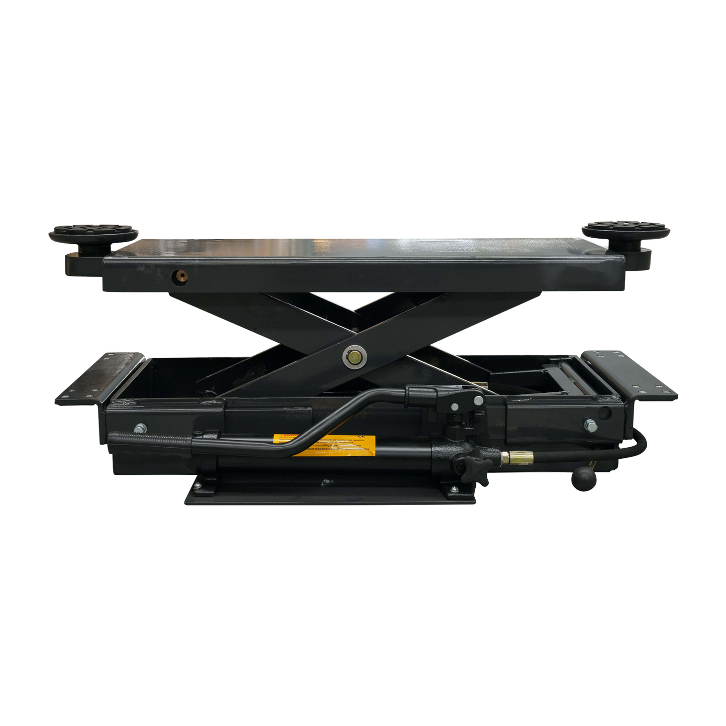 Front view of a manual sliding jack