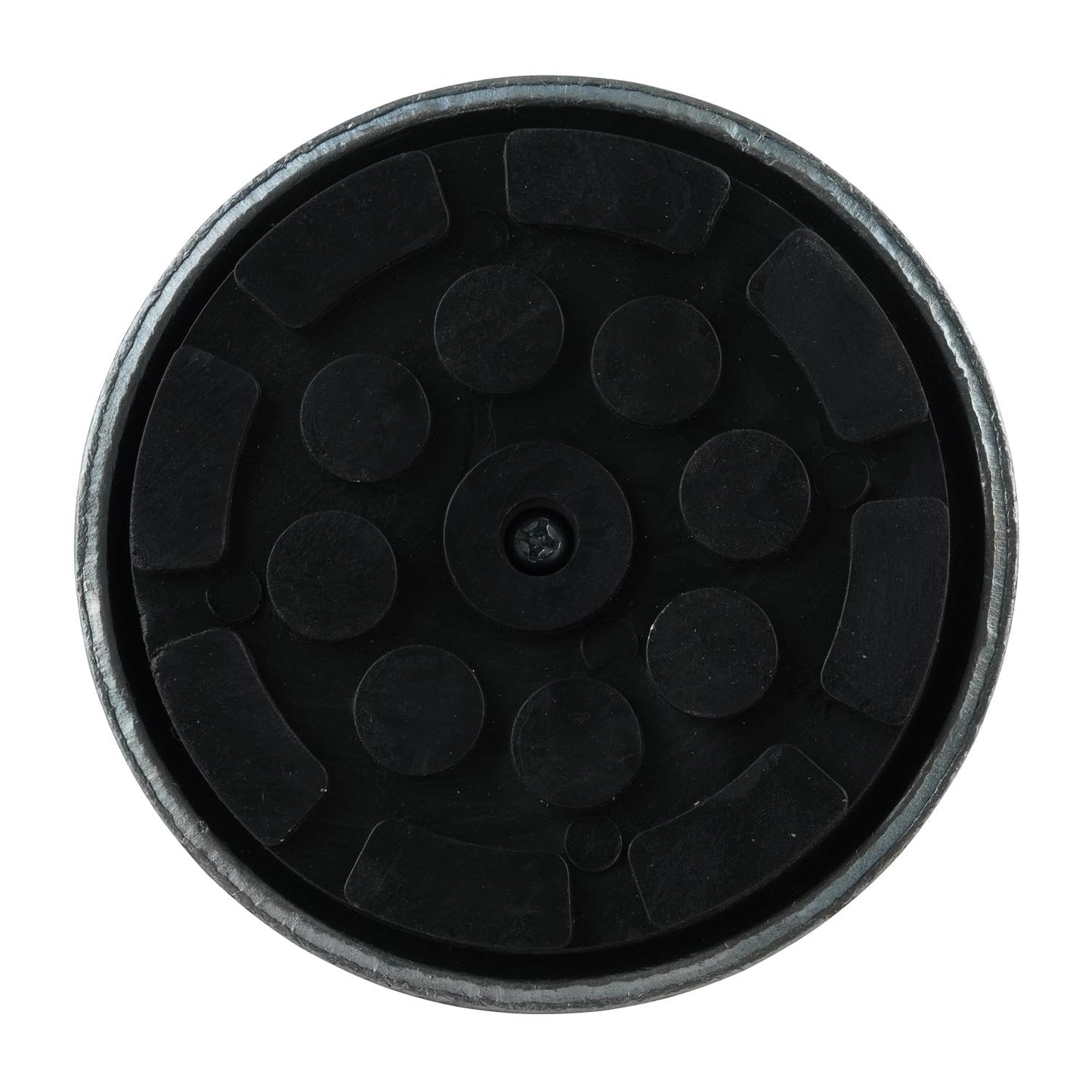 Rubber pad on a screw pad