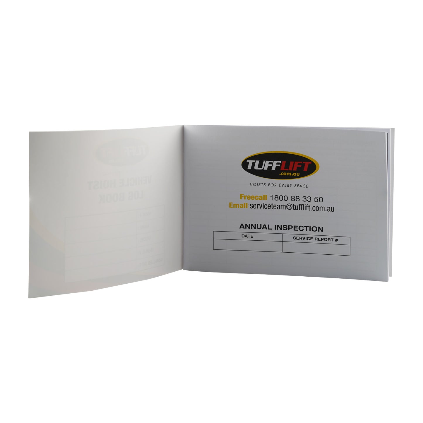 Vehicle Hoist Safety Check & Maintenance Log Book