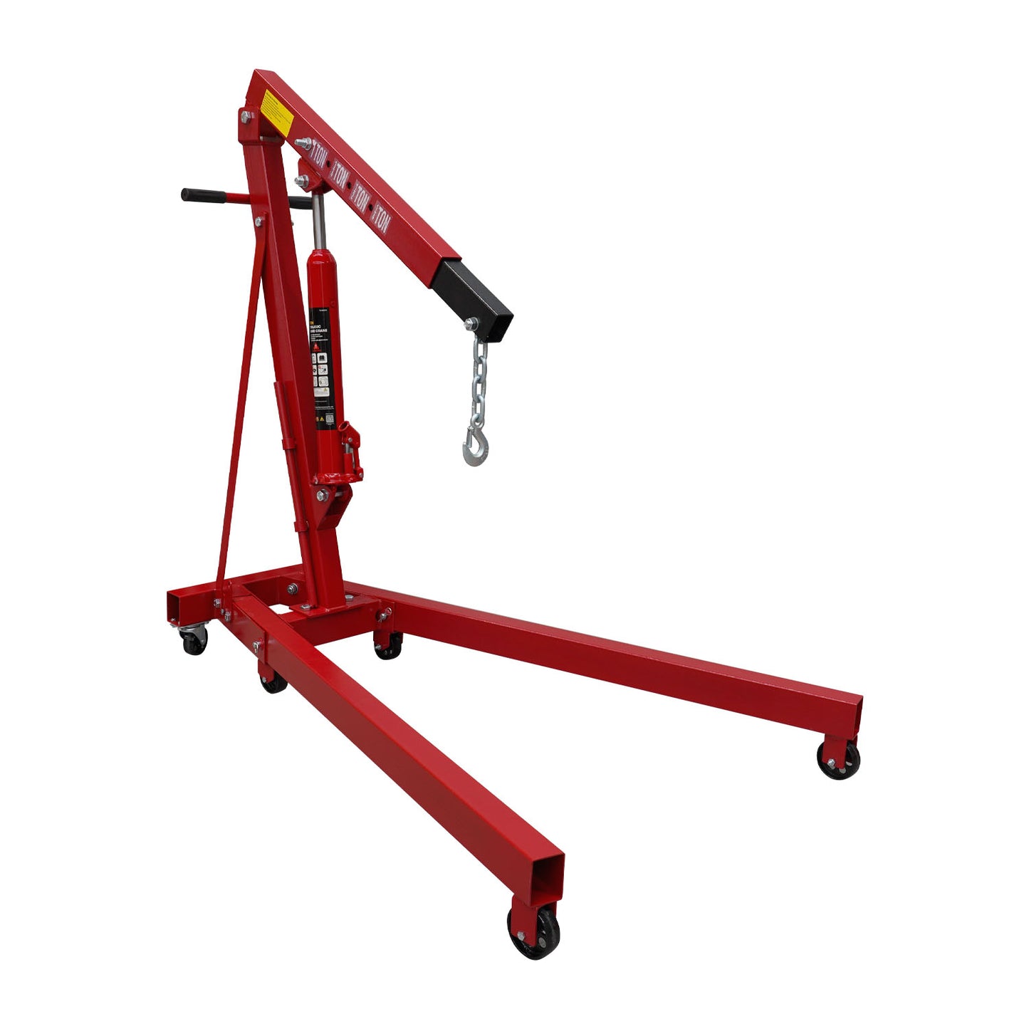 Red Engine Crane