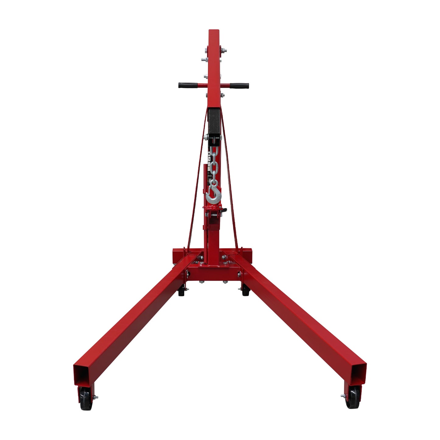 Red Engine Crane
