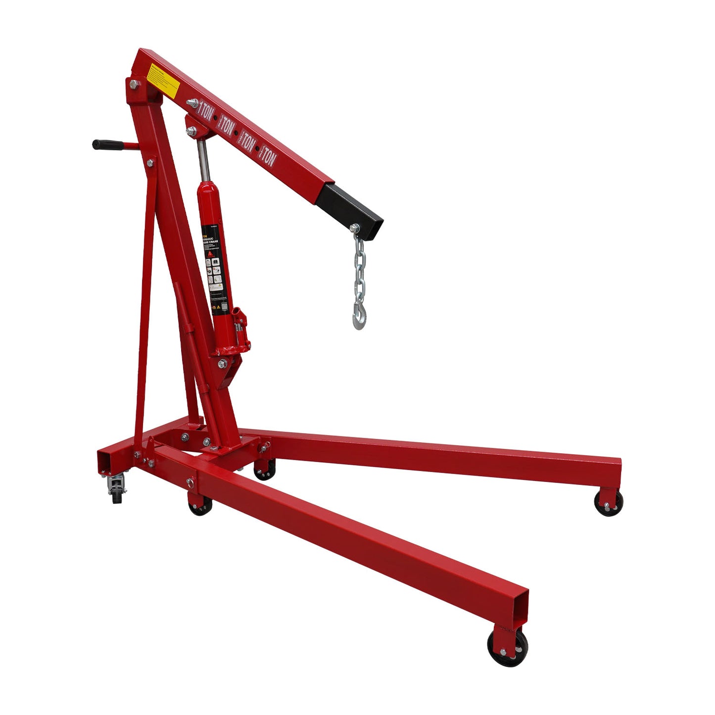 Red Engine Crane