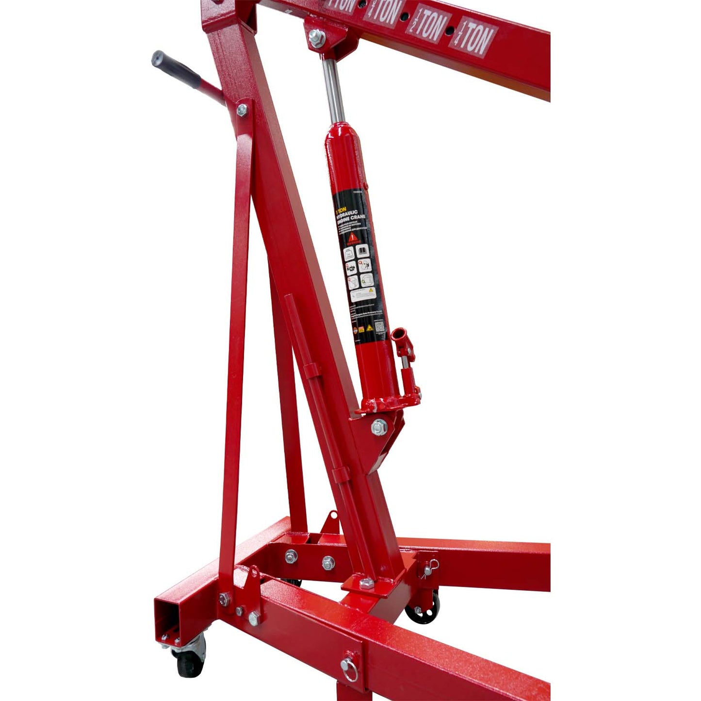 Red Engine Crane