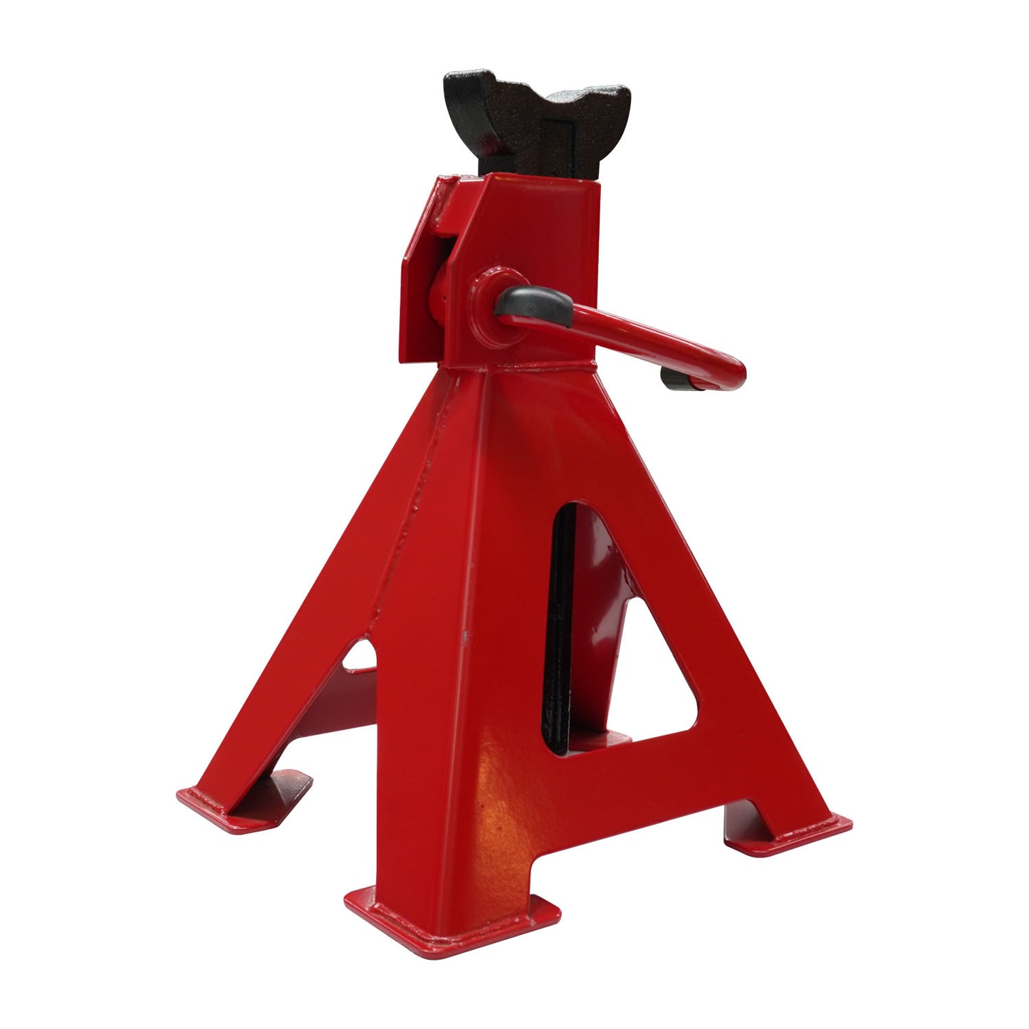 Red car jack on a white background