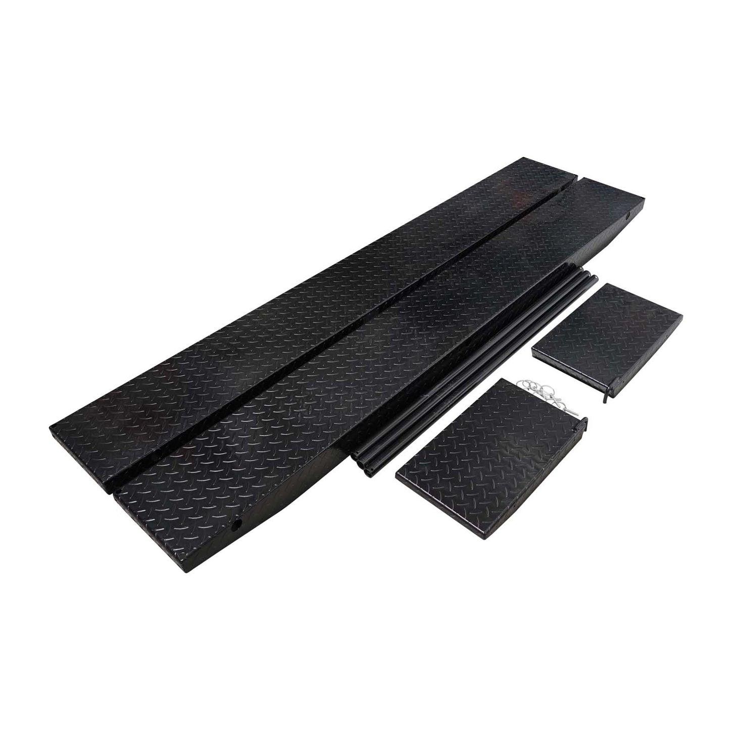 Motorcycle width extension kit side view