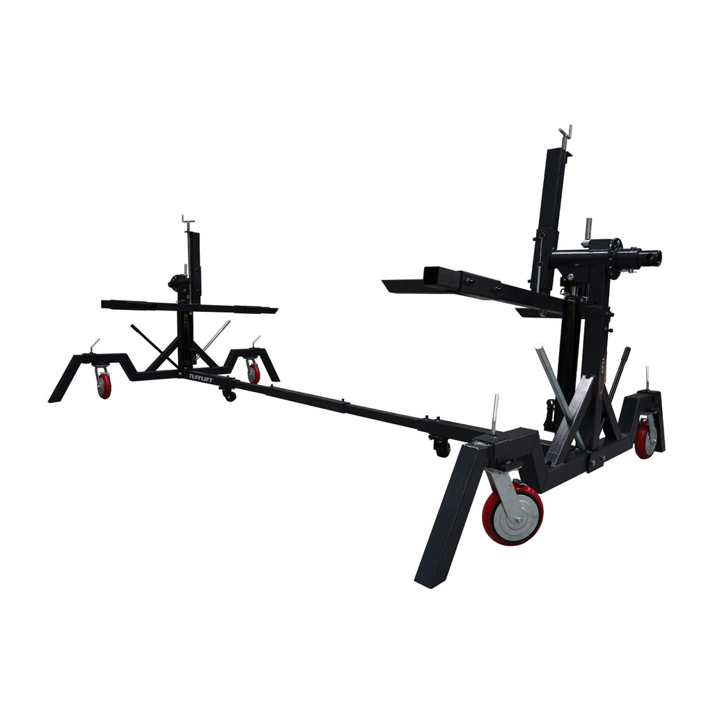 Automotive Car Rotisserie With Gear Rotation