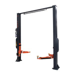 2 Post Car Hoist | Low Profile 3 Stage Arms 85mm - Electric Lock Release - 4.2 Ton Clear Floor