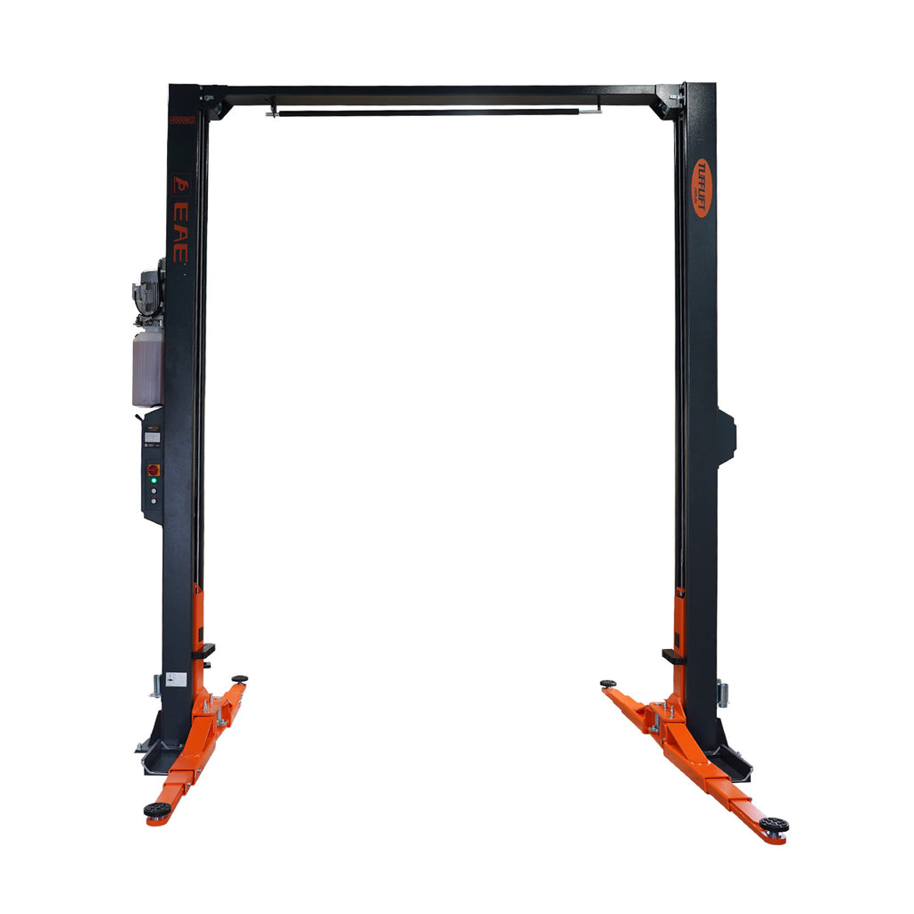 2 Post Car Hoist | Low Profile 3 Stage Arms 85mm - 4 Ton Clear Floor