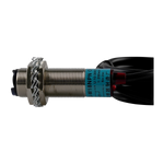 Close-up view of the EAE Photoelectric Switch - Infrared Laser EE-6501 showcasing its durable metal housing, NPN output, and high-performance design for scissor lift platform synchronization