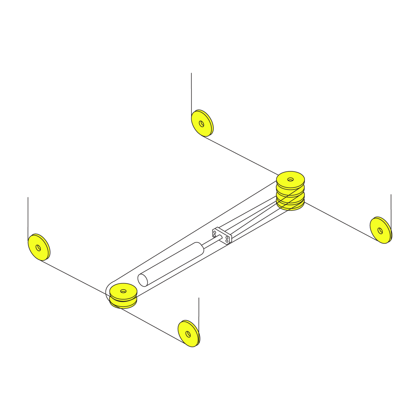 4 Post Hoist Cable Pulley location