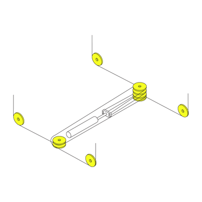 4 Post Hoist Cable Pulley location