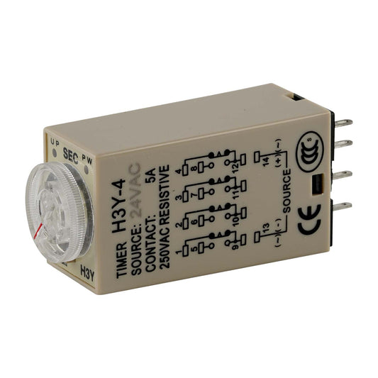 Timer Relay - 24VAC H3Y-4 laying down
