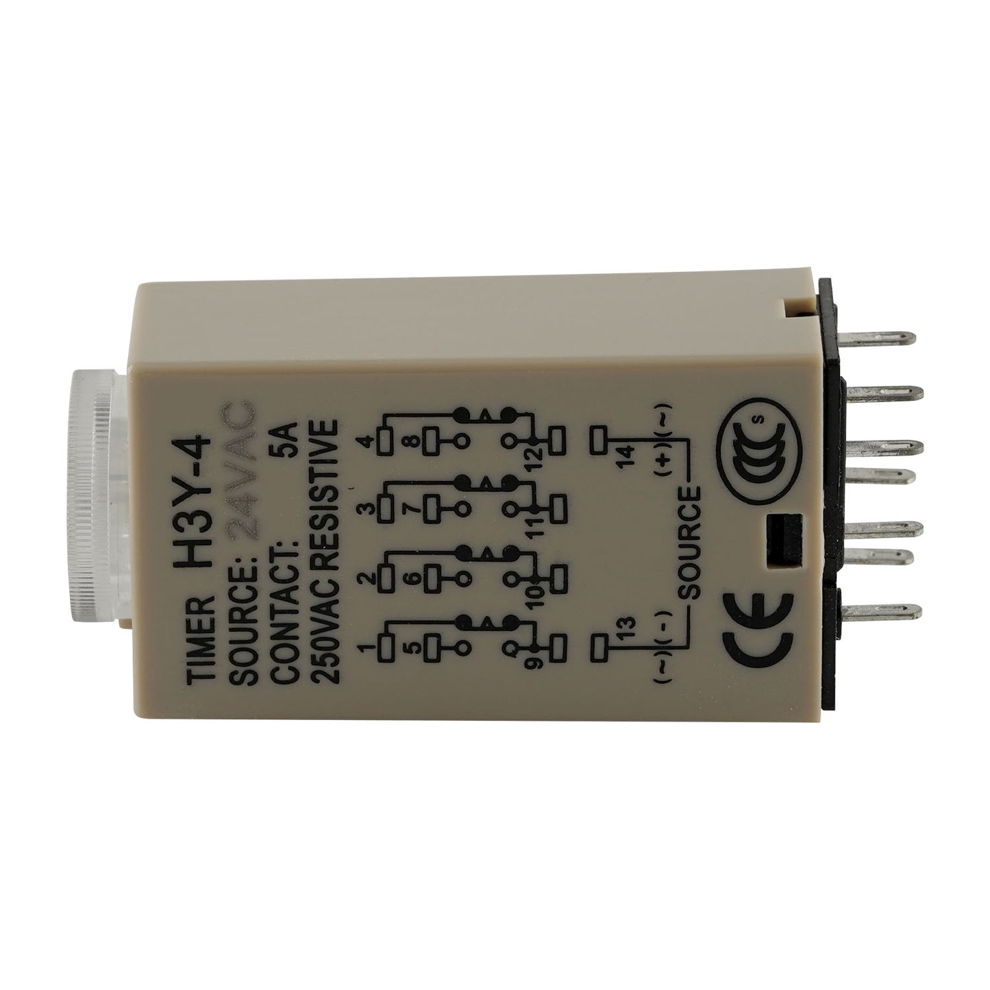 Timer Relay - 24VAC H3Y-4 on the side 