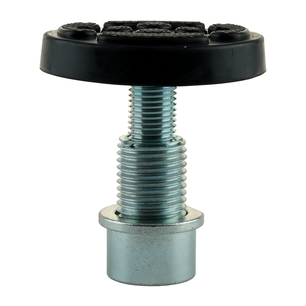 A drop-in screw pad designed for EAE 2 post car hoists. The pad is suited for various hoist models.