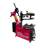 Side view of the Tufflift C234 Automatic Tyre Changer highlighting the bead breaker arm and pneumatic components.