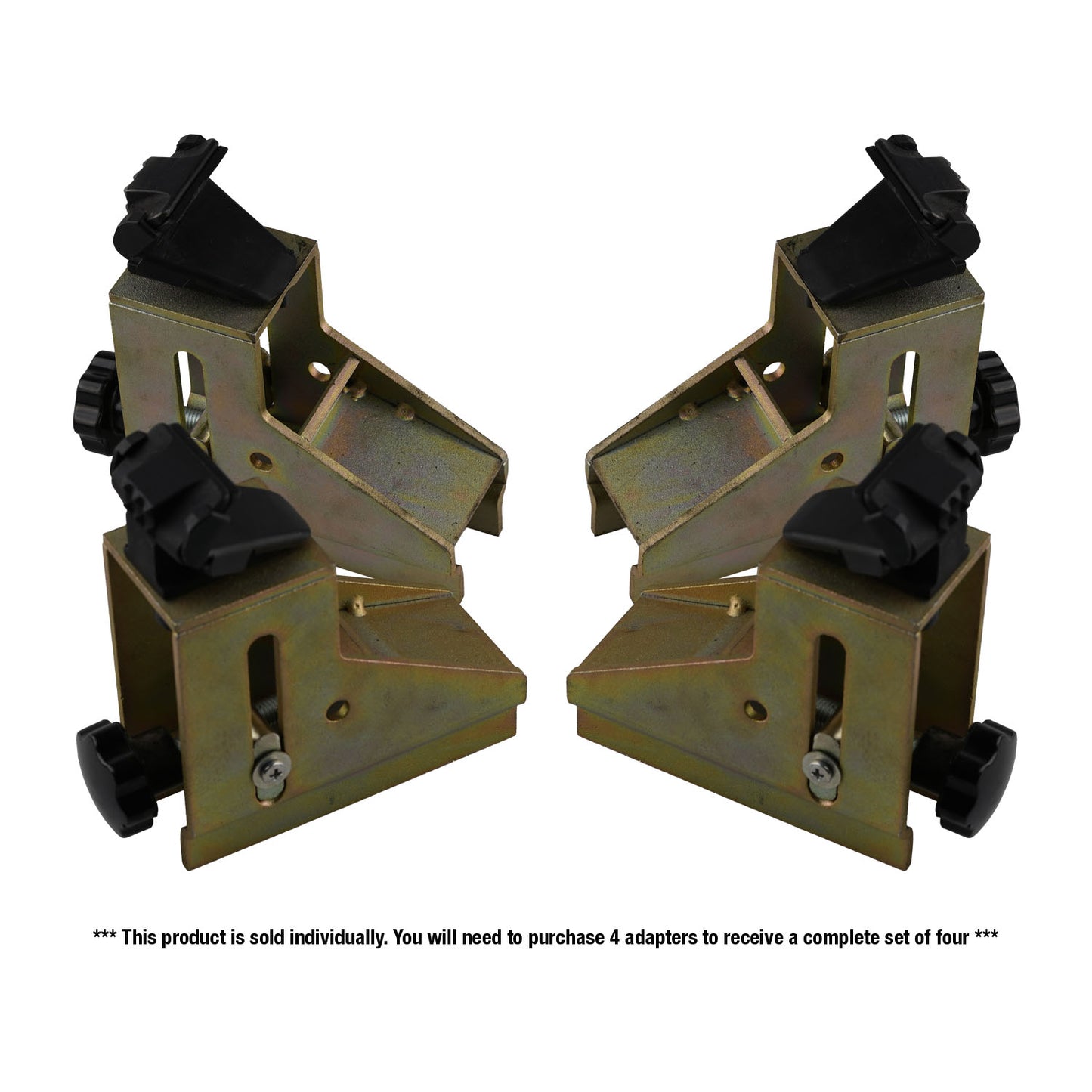 Pair of Standard Motorcycle Adapters for tyre changers, designed to fit motorcycle wheels ranging from 14 to 25 inches. 
