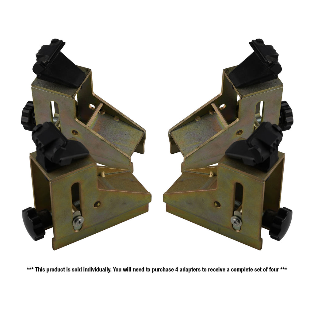 Pair of Standard Motorcycle Adapters for tyre changers, designed to fit motorcycle wheels ranging from 14 to 25 inches. 