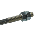 Close-up of a 4 post hoist cable featuring an M27 thread and measuring 4138mm in length, designed for workshop hoists. This durable cable is essential for supporting vehicle lifts