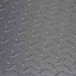 Diamond plate pattern on approach ramp