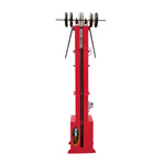 Front on photo of a Red Mezzanine Tyre Elevator