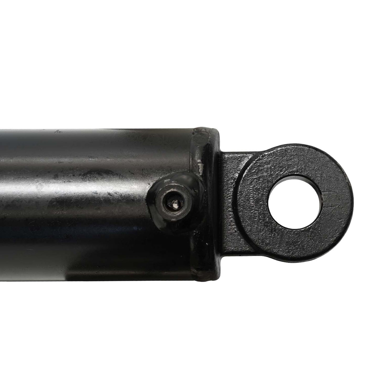 Close up of one side of a Hydraulic Cylinder