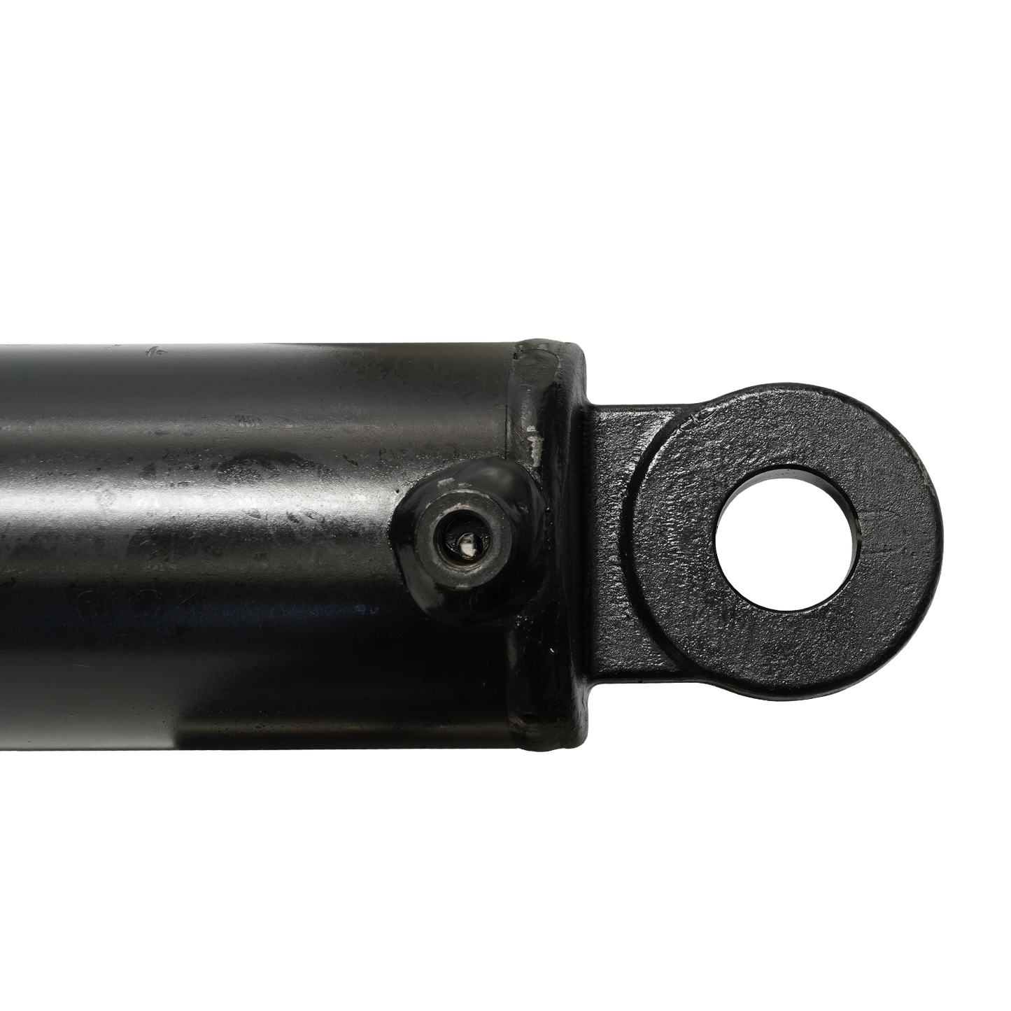 Close up of one side of a Hydraulic Cylinder