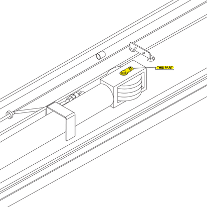 4 Post Pulley Pin for TL3.6PH-H location drawing