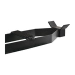 Heavy-duty caster kit component for a 4 post car hoist, featuring a sturdy metal bracket designed for portability.
