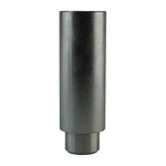 Metal pad height adaptor 127mm x 38mm for automotive hoists, designed to adjust lift height, featuring a cylindrical, smooth metal finish.