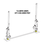 Lower Post Cable Pulley part location drawing for a TL4.0BPDI (9KBP)