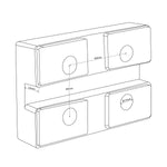 Rubber Pad - Rectangle - 4 Bolt Holes Measurements