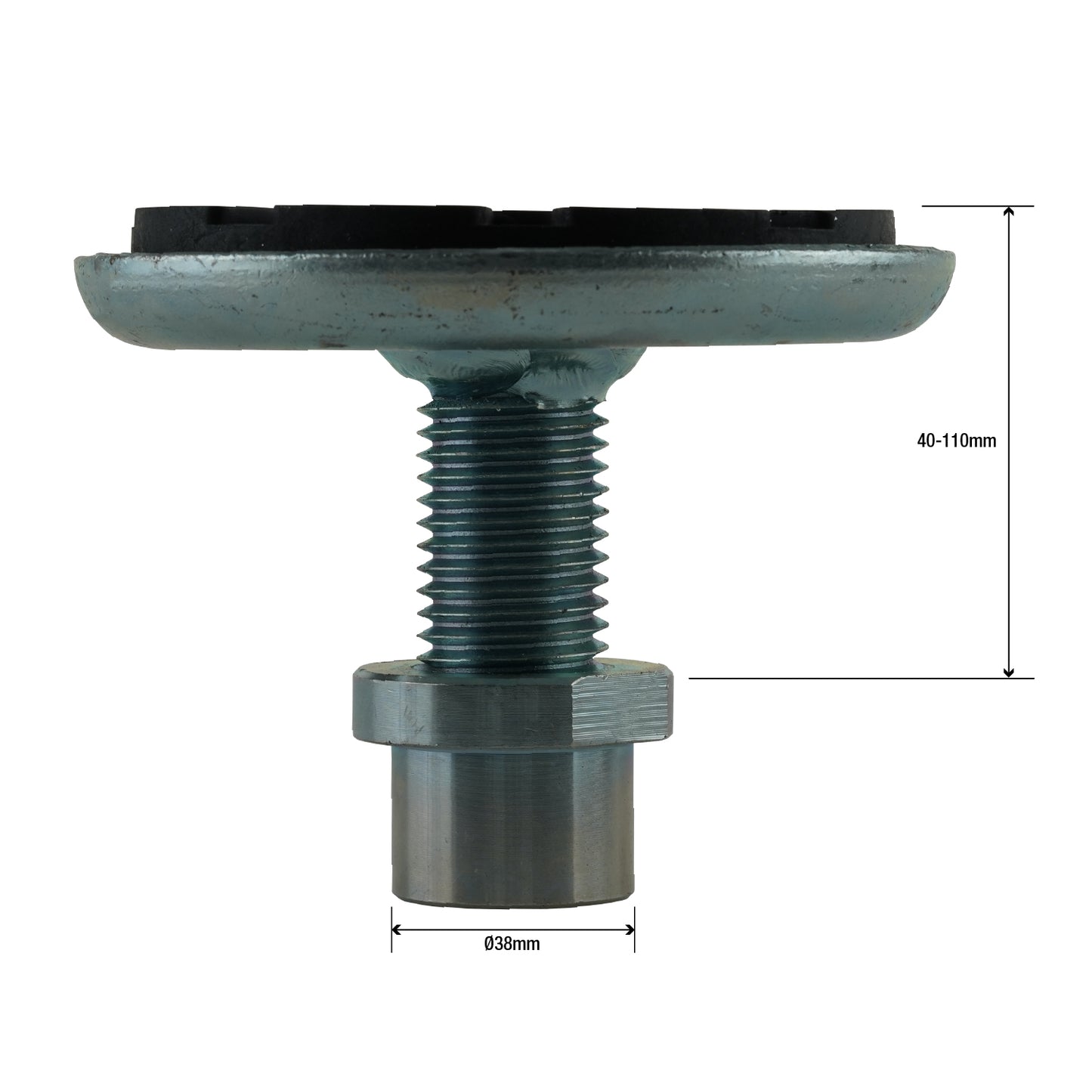 Metal screw pad with measurements