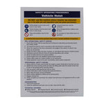 Vehicle Hoist Safety Check & Maintenance Log Book back cover