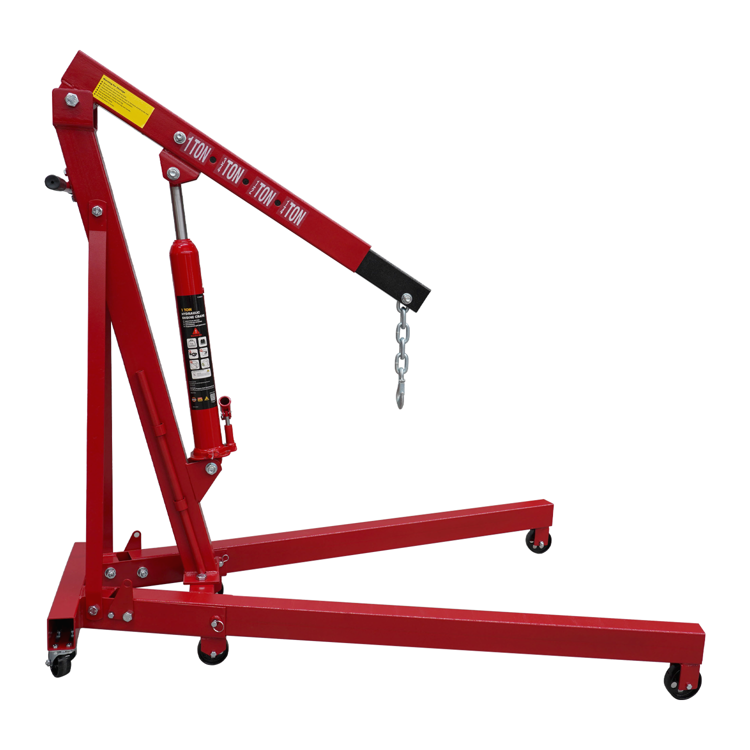 Red Engine Crane