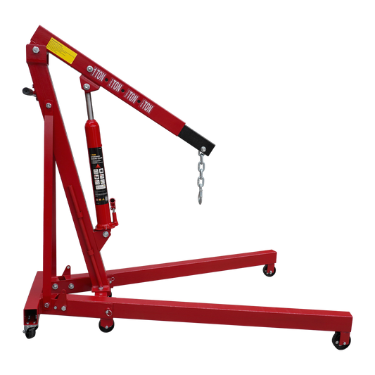 Red Engine Crane