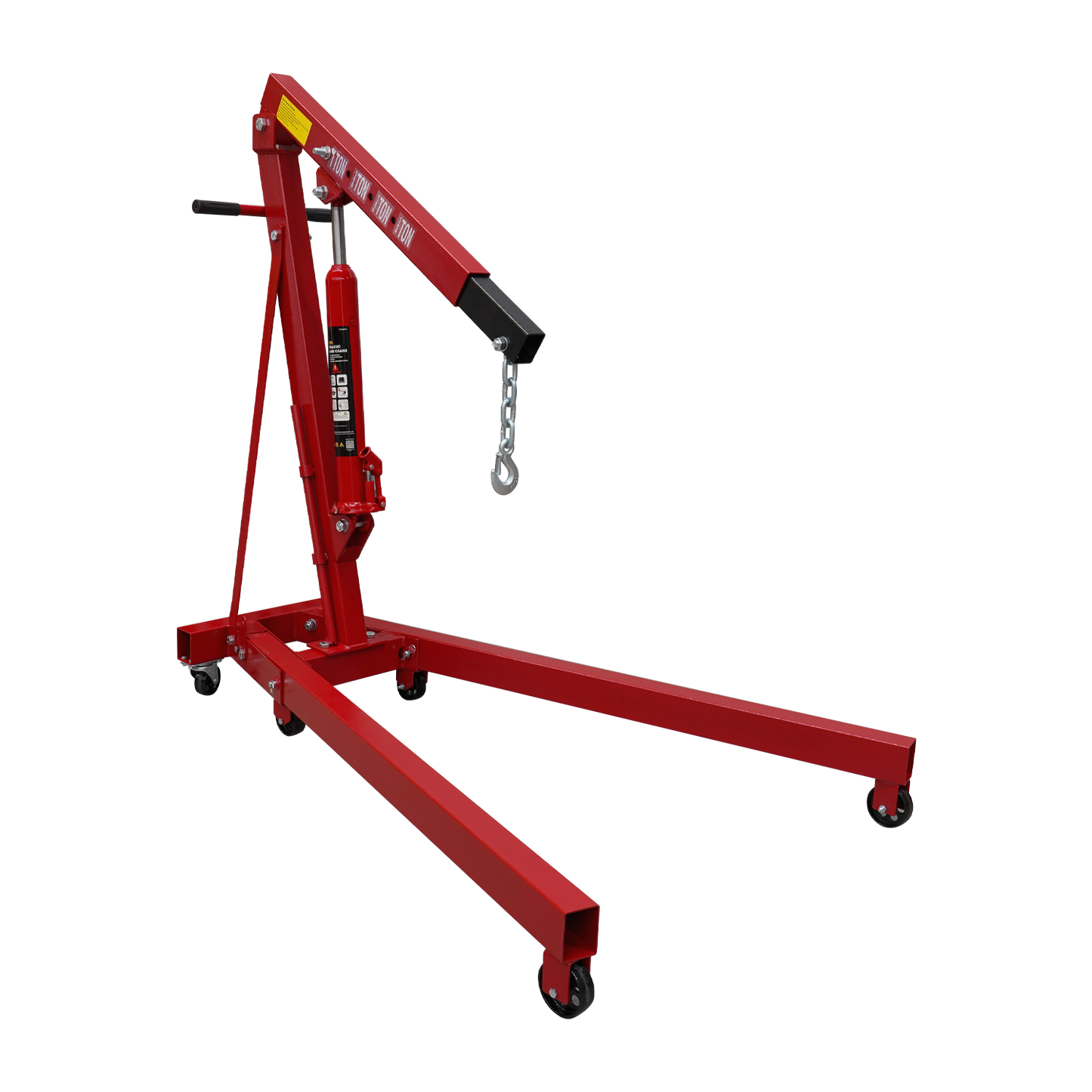 Red Engine Crane