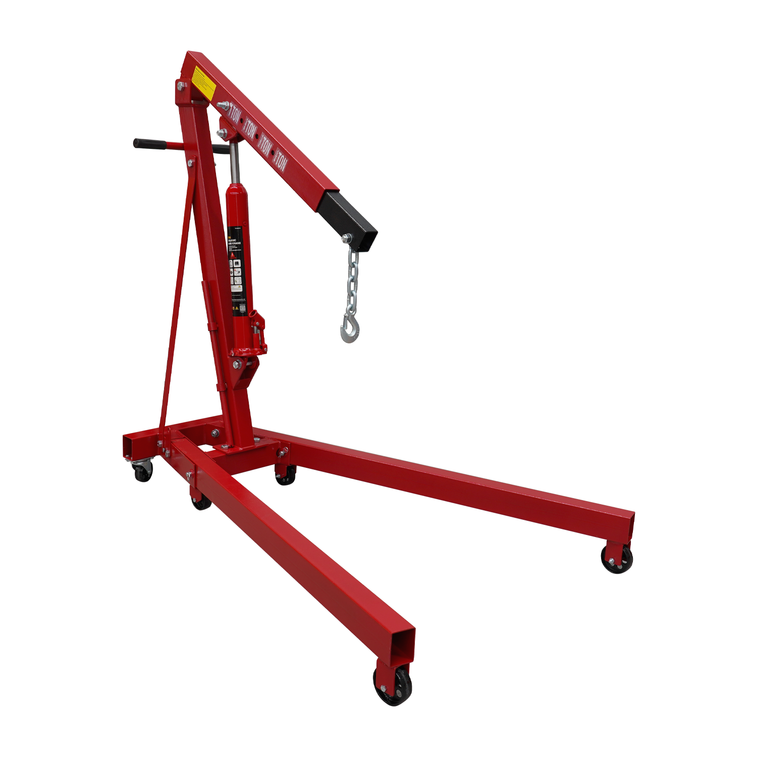 Red Engine Crane