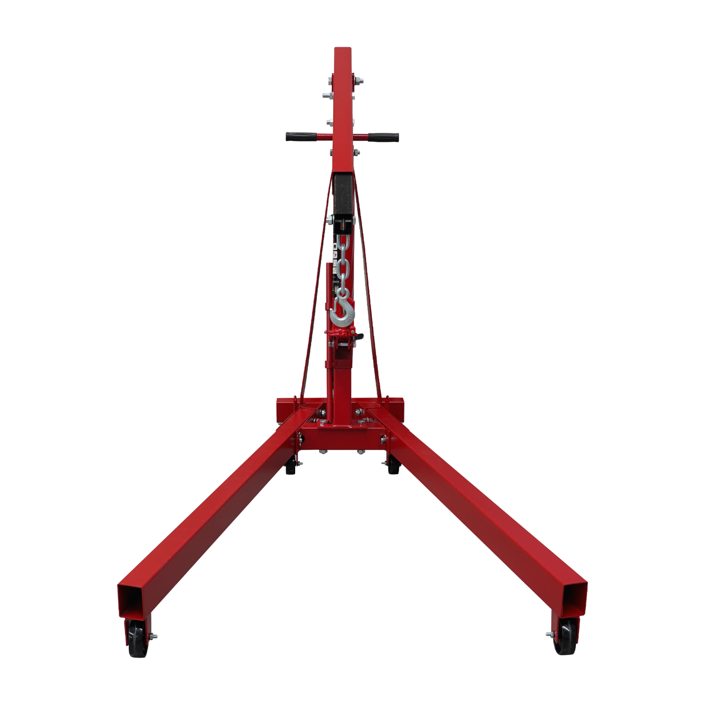 Red Engine Crane