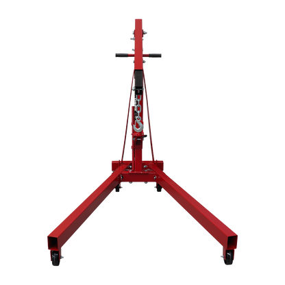 Red Engine Crane