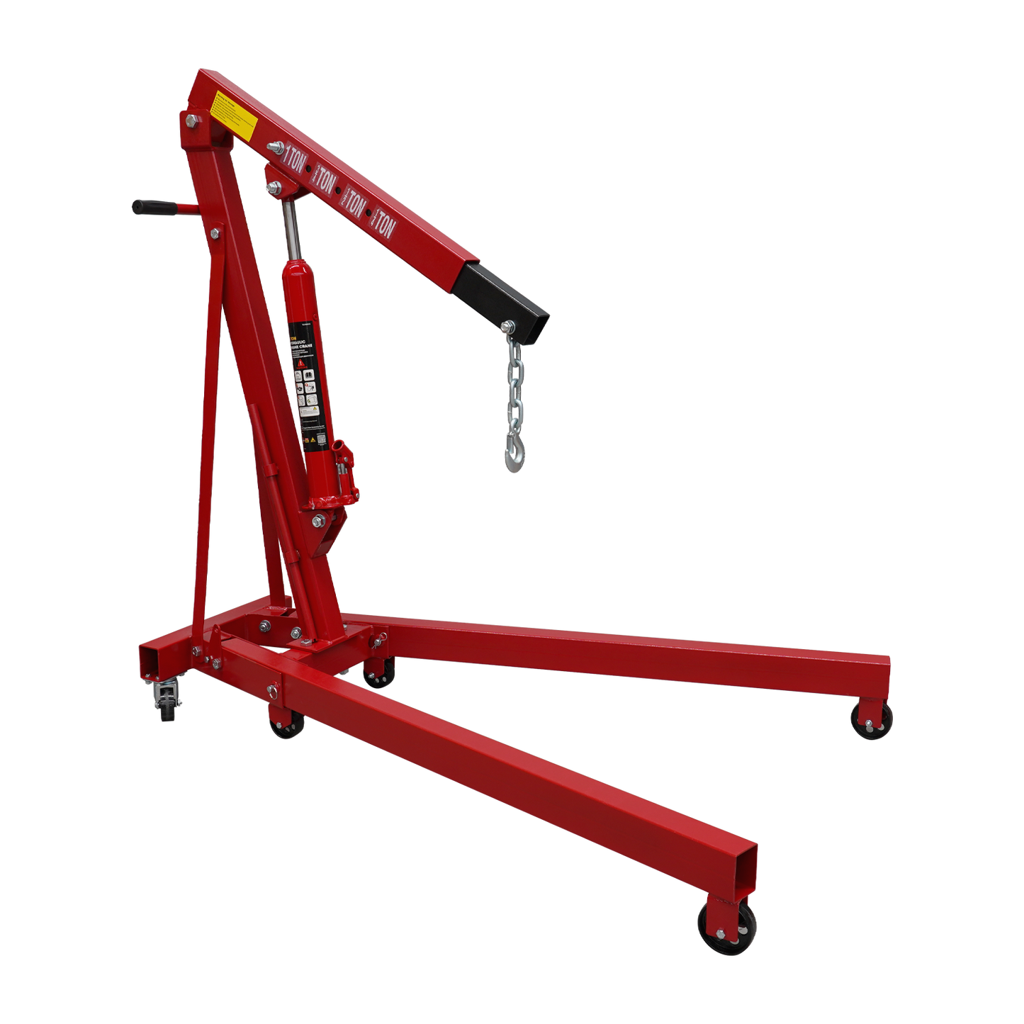 Red Engine Crane